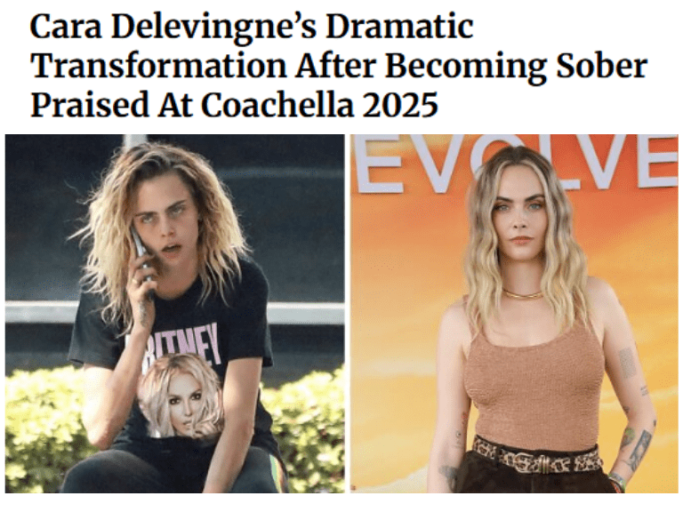 Cara Delevingne’s Dramatic Transformation After Becoming Sober Praised At Coachella 2025