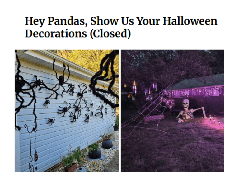 Hey Pandas, Show Us Your Halloween Decorations (Closed)