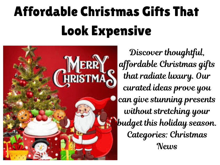 Affordable Christmas Gifts That Look Expensive