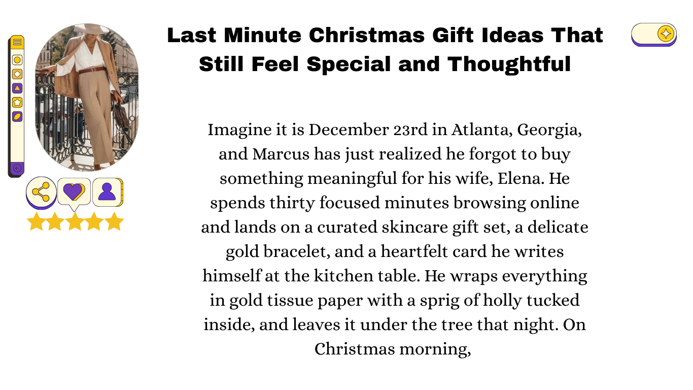 Last Minute Christmas Gift Ideas That Still Feel Special, Thoughtful and Totally Impressive