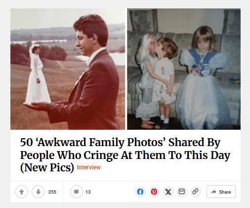 50 ‘Awkward Family Photos’ Shared By People Who Cringe At Them To This Day