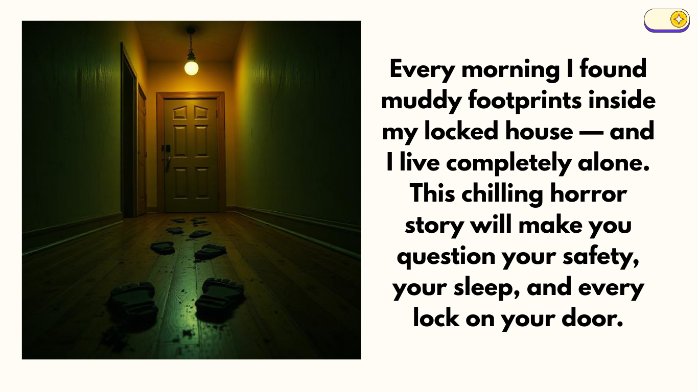 I Kept Finding Muddy Footprints Inside My Locked House Every Morning And I Live Completely Alone